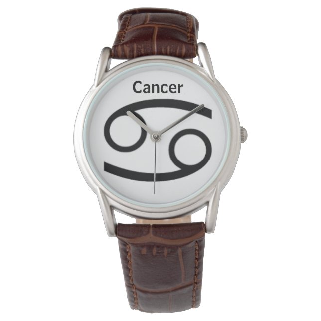 Kankerteken van de Zodiac. Mannen horloges. Horloge (Voorkant)
