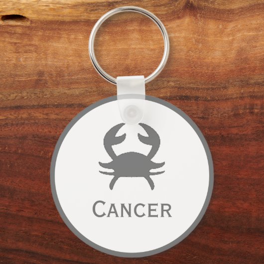 Kankerteken van het Zodiac-ontwerp Sleutelhanger (Achterkant)