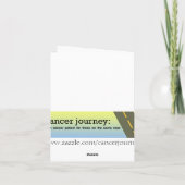 Kankervernietiging in uitvoering Notecard Kaart (Achterkant)