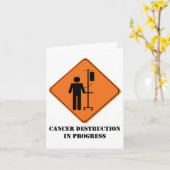 Kankervernietiging in uitvoering Notecard Kaart (Gele Bloem)