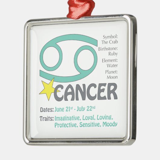 Kankervertoon Metalen Ornament (Links)