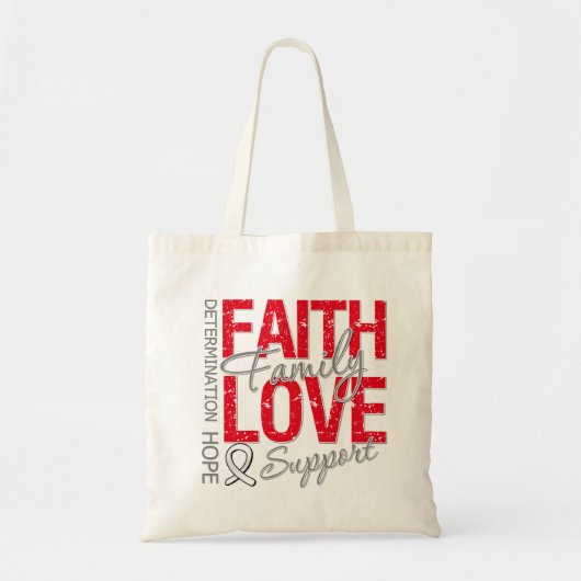 Kankerverwekkende slogan Collage Lung-kanker Tote Bag (Voorkant)