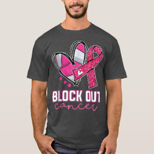 Kankervolleybalspeler A blokkeren T-shirt