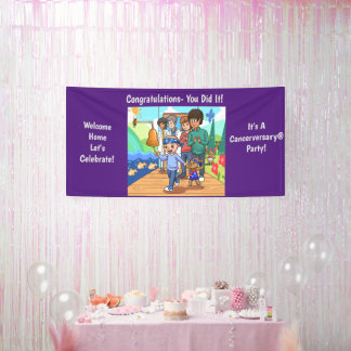 Kankervrij Jubileum Party Vinyl Banner