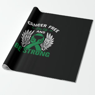 Kankervrij leven en sterk zijn cadeaupapier