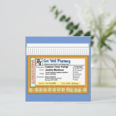 Kankervrij RX voor plezier Kaart (Staand voorkant)