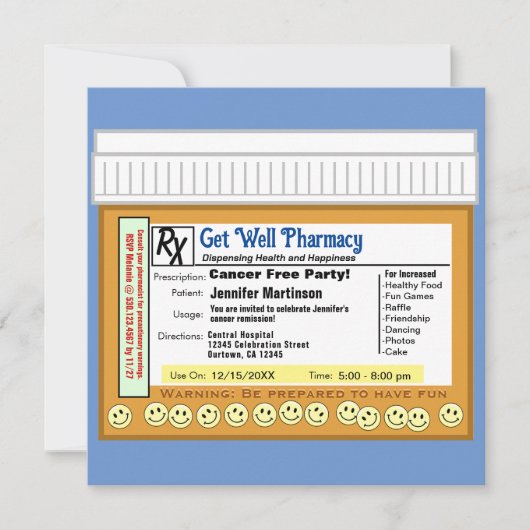 Kankervrij RX voor plezier Kaart (Voorkant)