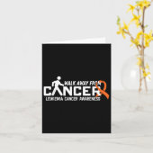 Kankerwandeling - Leukemie Kankerbewustzijn Suppor Kaart (Gele Bloem)