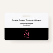 Kankerziekenhuis Oncoloog Medische naam ID Badge (Voorkant)