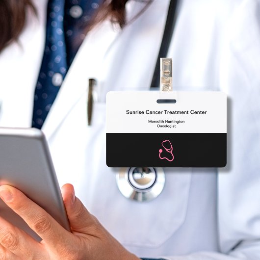 Kankerziekenhuis Oncoloog Medische naam ID Badge