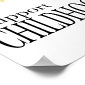 Kankerziekte bij kinderen - boom poster (Hoek)