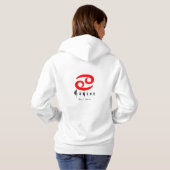 Kankerzodiaal teken hoodie (Achterkant volledig)
