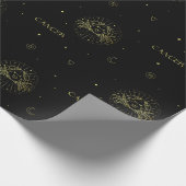 Kankerzodiale horoscoopsignaalverloop cadeaupapier (Hoek)