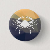 Kankerzodiale ronde knop. button 3,2 cm (Voorkant)