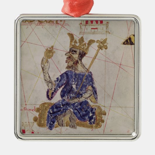 Kankou Mousa, koning van Mali Metalen Ornament (Voorkant)