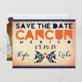 KANKUN sparen de Bestemming van de Datum Save The Date (Voorkant / Achterkant)