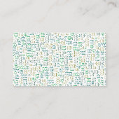 Kannada Visitekaartje (Achterkant)