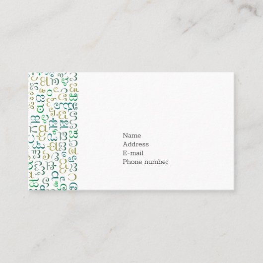 Kannada Visitekaartje (Voorkant)