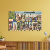 Kannapolis, North Carolina - Grote lettertjes Canvas Afdruk (Insitu (Woonkamer))
