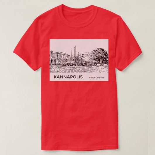 Kannapolis North Carolina T-shirt (Design voorkant)