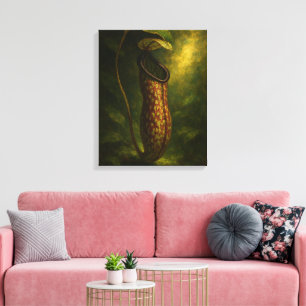 Kanneplant: Toxische Elegantie Impressionistische  Canvas Afdruk