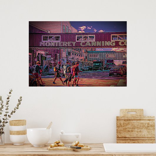 Kannerij op een poster (Keuken)