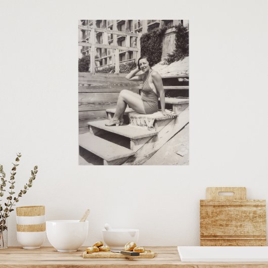 Kannes in de jaren dertig poster (Keuken)