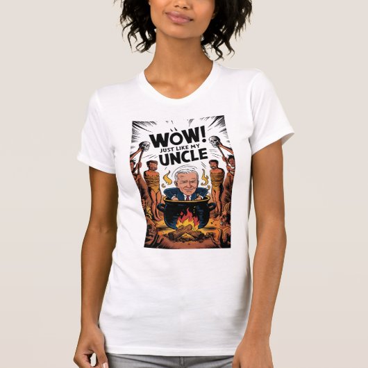 Kannibalen aten mijn oom Joe Biden T-shirt (Voorkant)