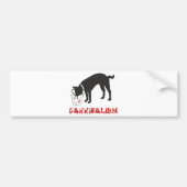 kannibalisme bumpersticker (Voorkant)