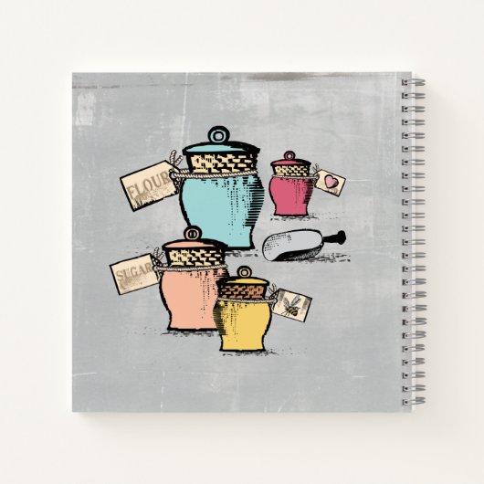  kannisters gepersonaliseerd recept kookboek notitieboek (Achterkant)