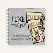  kannisters gepersonaliseerd recept kookboek notitieboek (Voorkant)