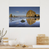 Kannon Beach Low Tide Oregon Pacific Ocean Poster (Keuken)