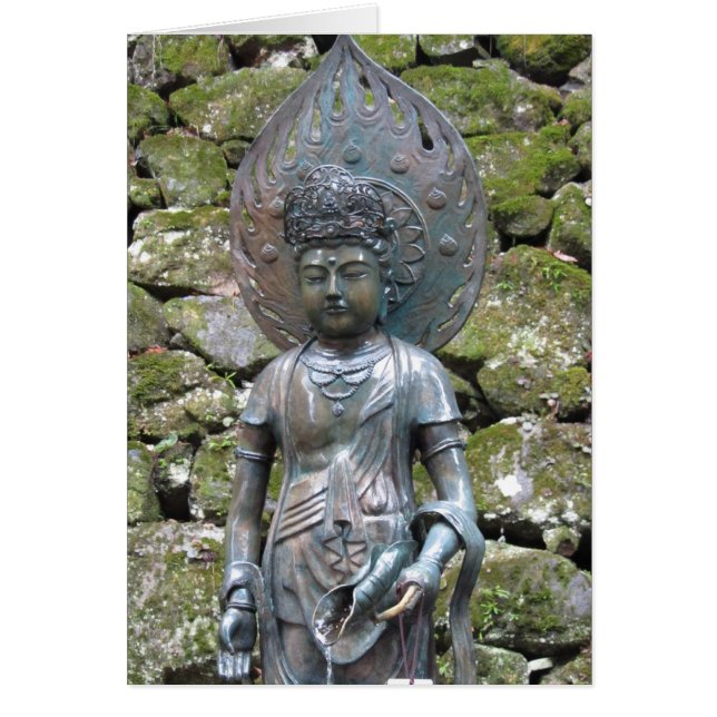 Kannon (Kwan Yin) standbeeld op Mt. Kurama ~ (Voorkant)