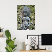 Kannon (Kwan Yin) standbeeld op Mt. Kurama Poster (Thuiskantoor)