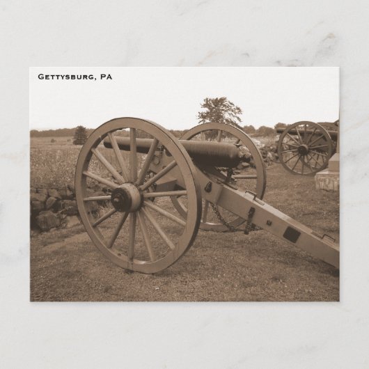 Kannon voor de burgeroorlog, Gettysburg, PA Briefkaart (Voorkant)