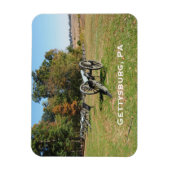 Kannonenrij op het slagveld Gettysburg Magneet (Verticaal)