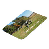 Kannonenrij op het slagveld Gettysburg Magneet (Linkerzijde)