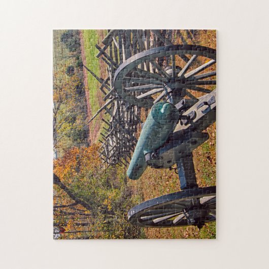 Kannons voor de burgeroorlog legpuzzel (Verticaal)