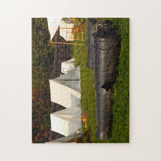 Kannons voor de burgeroorlog legpuzzel (Verticaal)