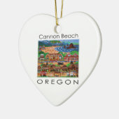 Kannonstrand ~ Oregon Keramisch Ornament (Links)