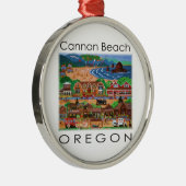Kannonstrand ~ Oregon Metalen Ornament (Rechts)