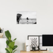 Kannonstrand, oregon scène met naalden poster (Thuiskantoor)