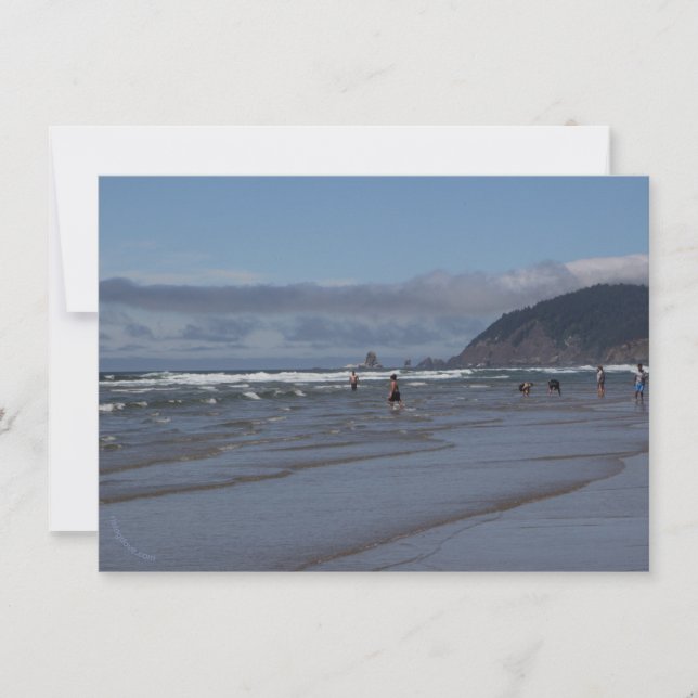 Kannonstrand, oregon: Surf-Waders/Horseback (Voorkant)