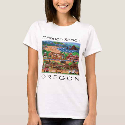 Kannonstrand ~ Oregon T-shirt (Voorkant)