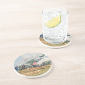 Kannonvuur Zandsteen Onderzetter (Zijkant)