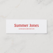 Kano aan het einde van de dag Tiny Visitekaartje (Achterkant)