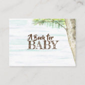 Kano Adventure Boek voor Baby shower Insert Visitekaartje (Achterkant)