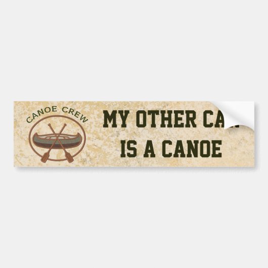 Kano Bemanning Mijn Andere Auto is een Kano Bumpersticker (Voorkant)