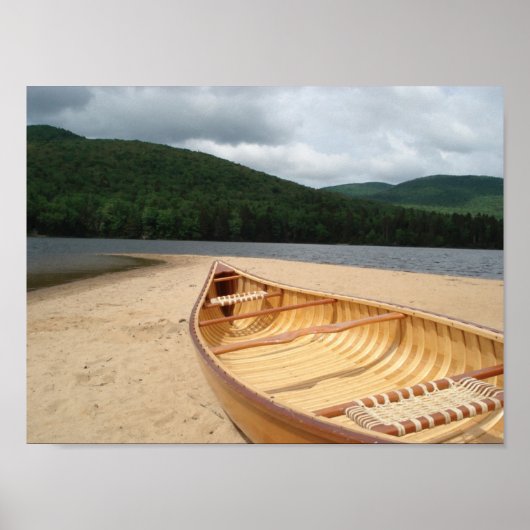 Kano bij de Waterkant Canvasprint Poster (Voorkant)