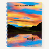 Kano bij zonsondergang notitieboek (Voorkant)